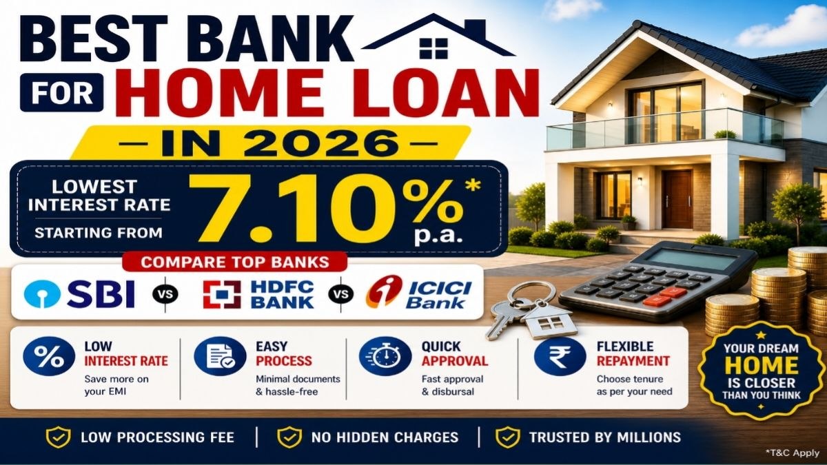 Which Bank is best for home loan with low interest
